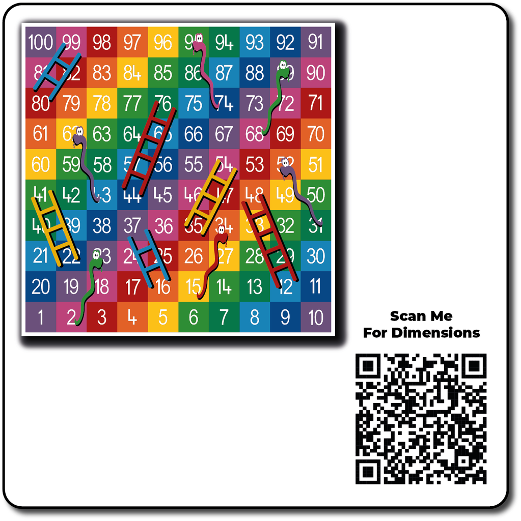 [TMG003-100LF[UB]] Snakes & Ladders 1-100 Large Full Solid