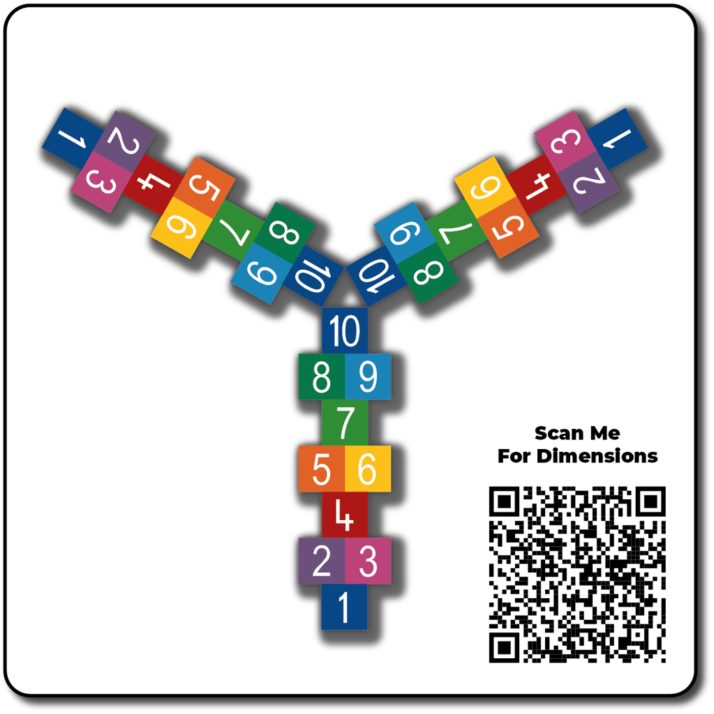 [TMG001-3S] 3-Way Hopscotch Small