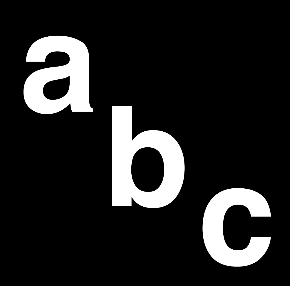 [TMAZ100-W] A-Z 100mm White lower case