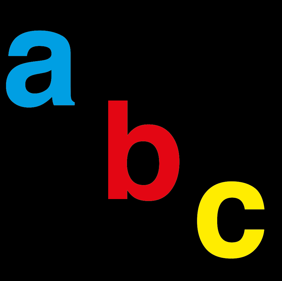 A-Z 200mm Mixed Colour Lower Case