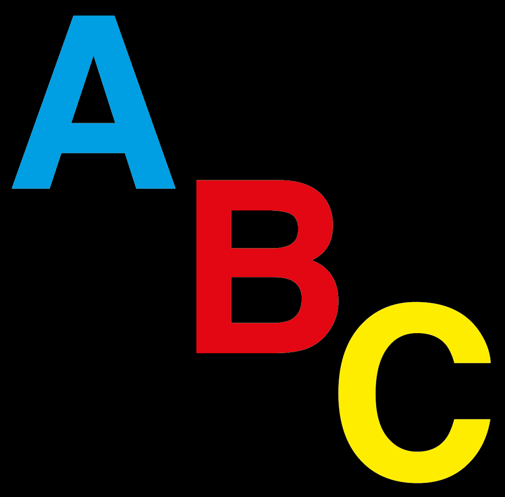 A-Z 200mm Mixed Colour Upper Case