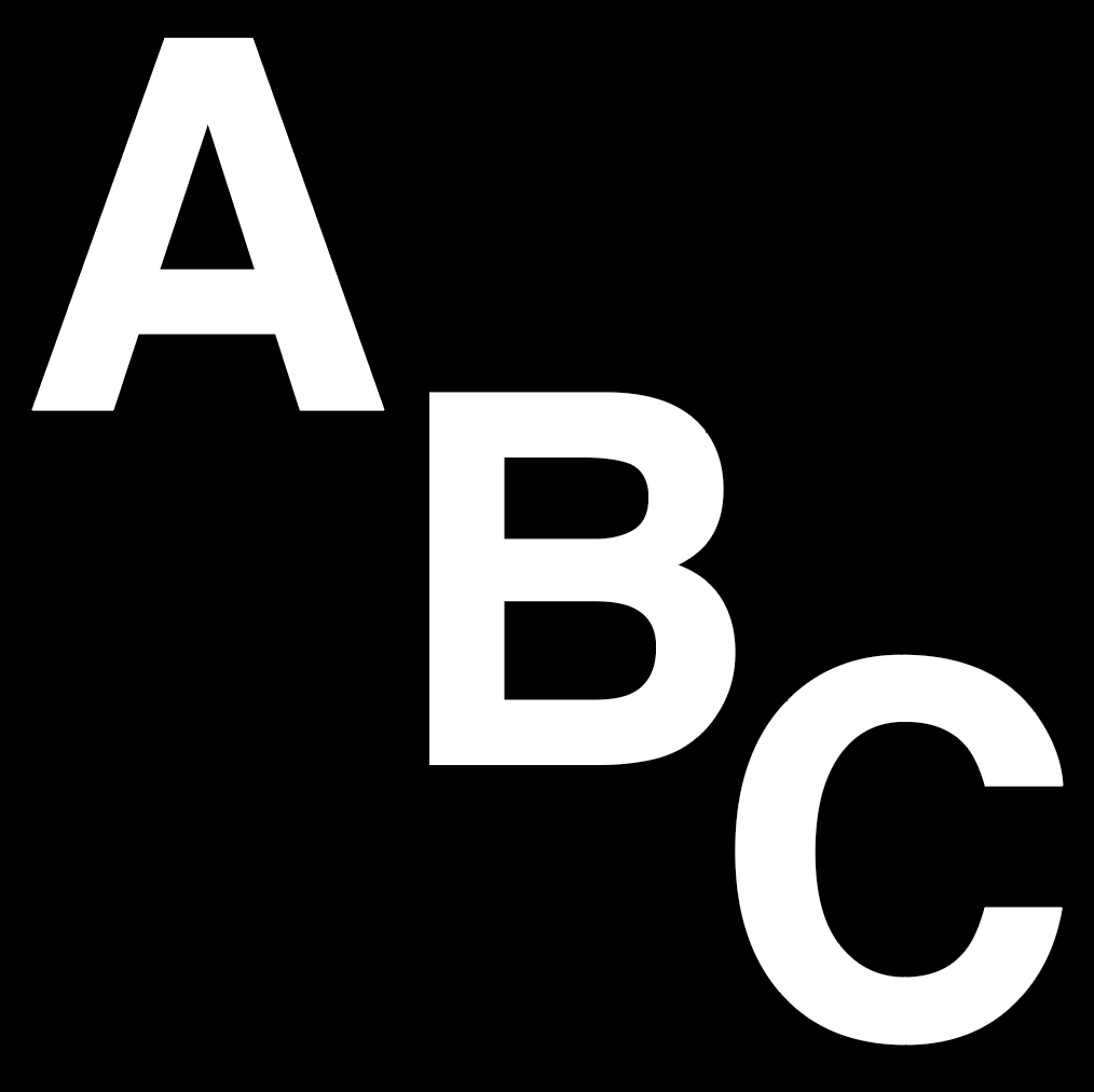 [TMAZ200U-W] A-Z 200mm White Upper Case