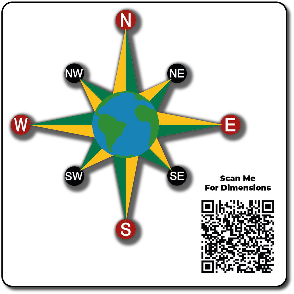 8 Point Earth Compass