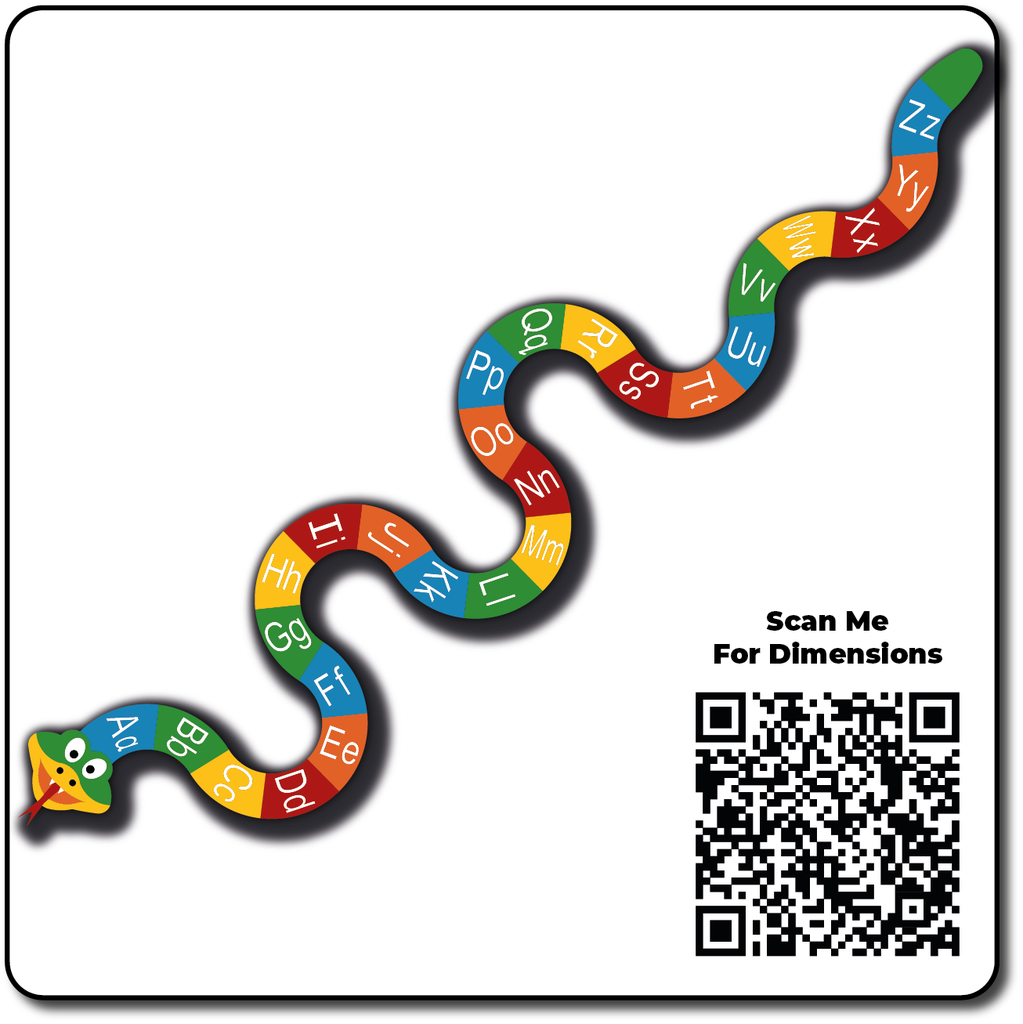 [TME003-AZUL] Snake A-Z Upper & Lower Case