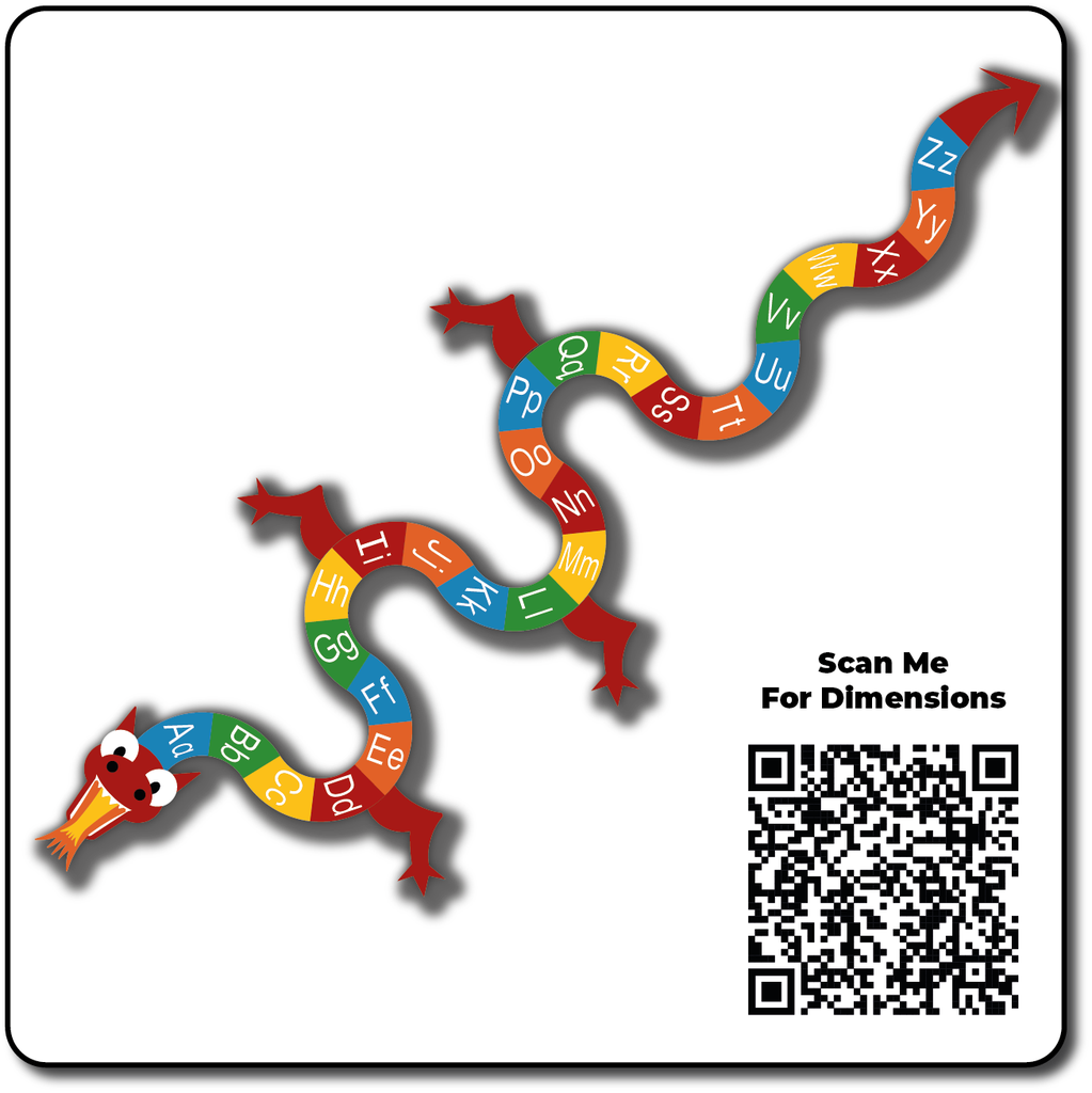 [TME004-AZUL] Dragon A-Z Upper & Lower Case