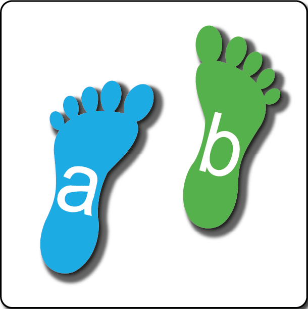 Alphabet Footprints