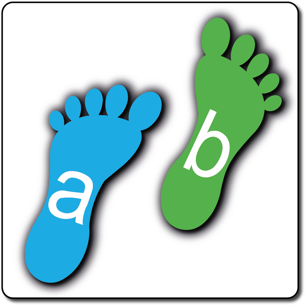 Alphabet Footprints A-Z