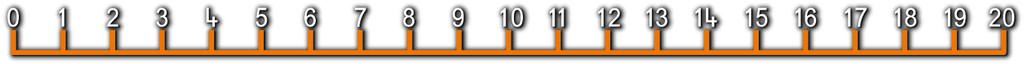 Number Line 0-20 Outline