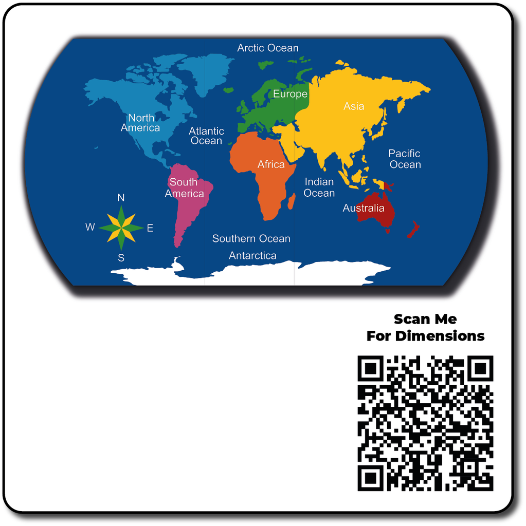 [TME017-WMCSF] Map of the World - Small