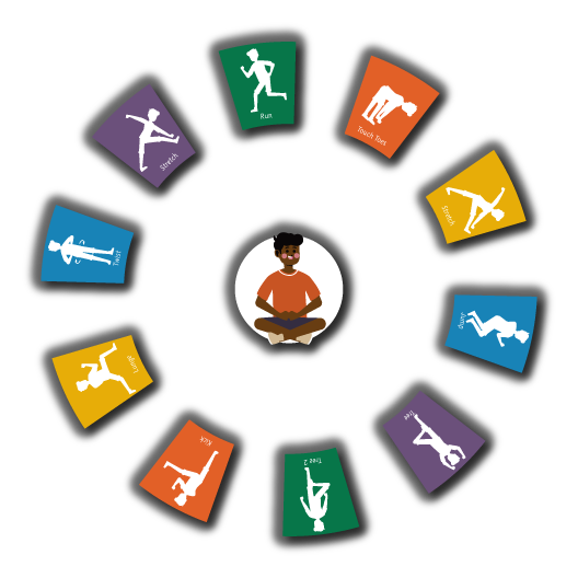 [TMF007-E] Exercise Wheel Coloured Blocks