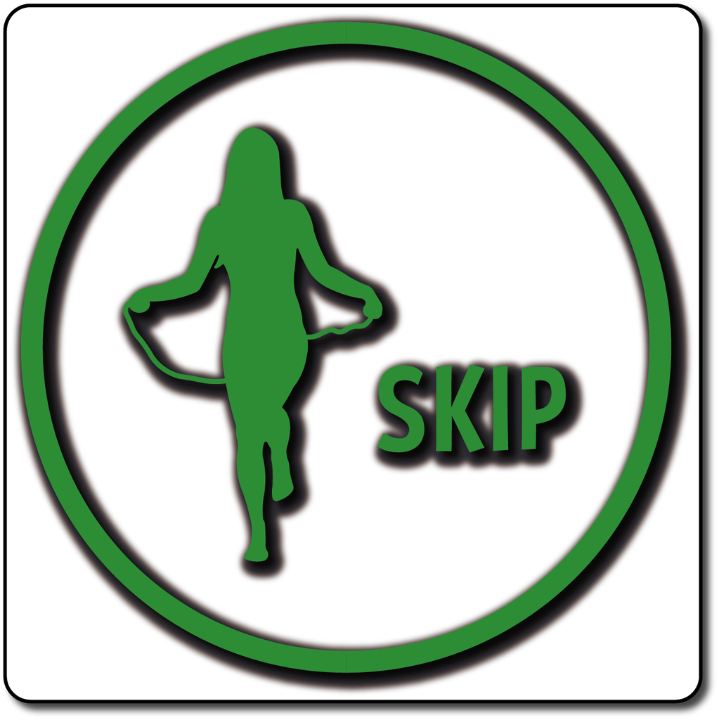 Fitness Activity Circle Outline (Skip)