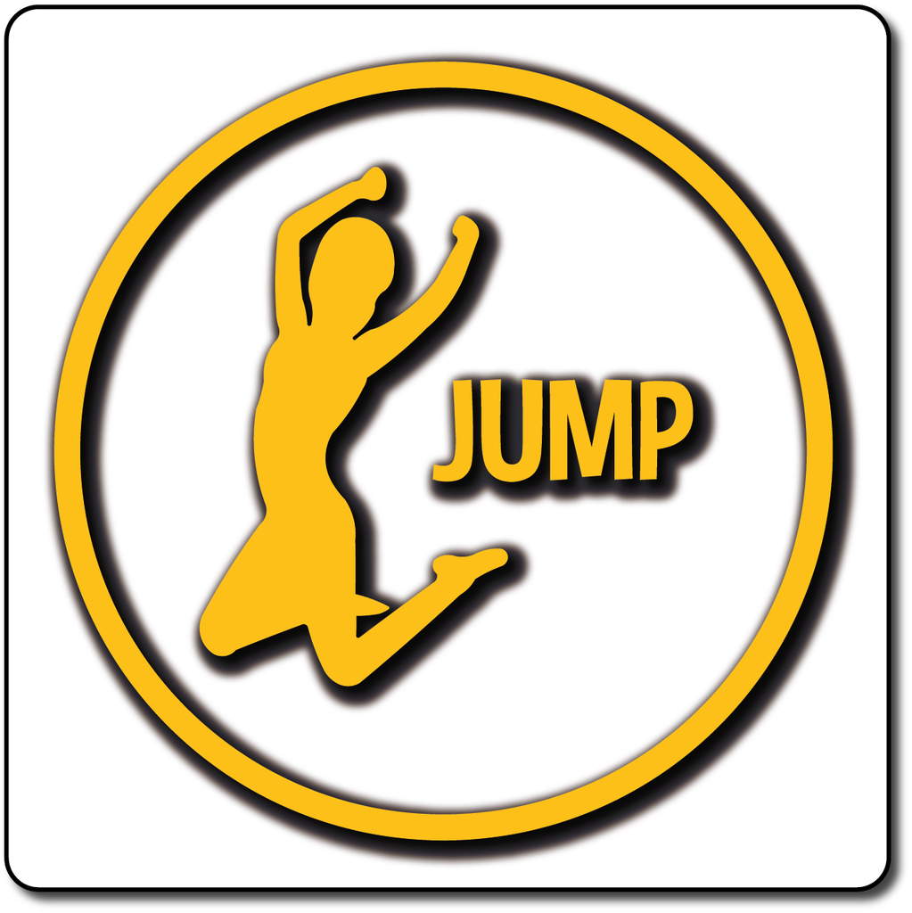 Fitness Activity Circle Outline (Jump)