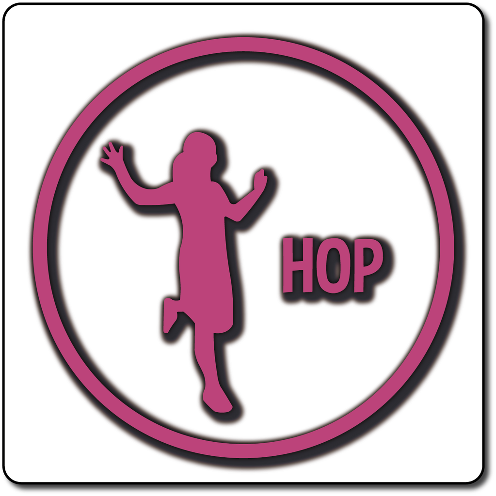 Fitness Activity Circle Outline (Hop)