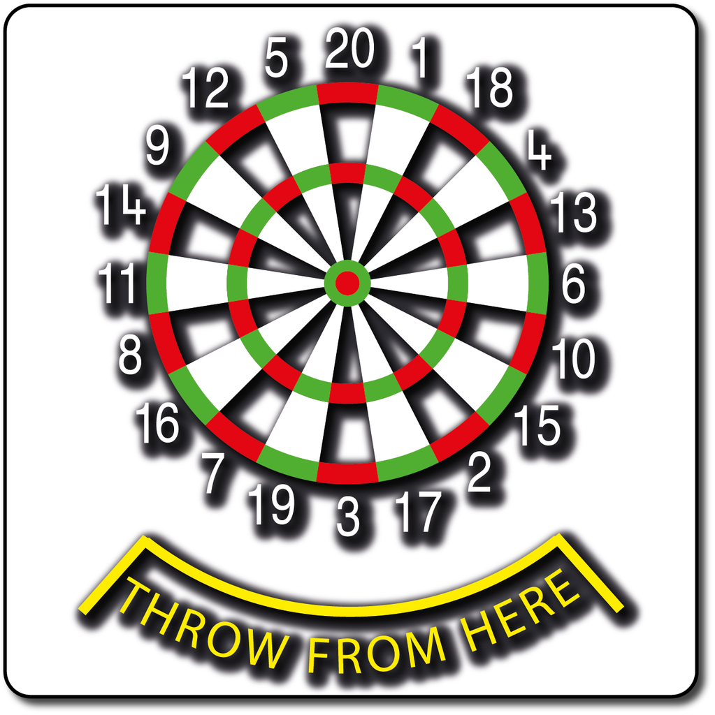 Dartboard Small Half Solid