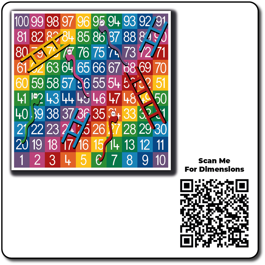 Snakes & Ladders 1-100 Full Solid