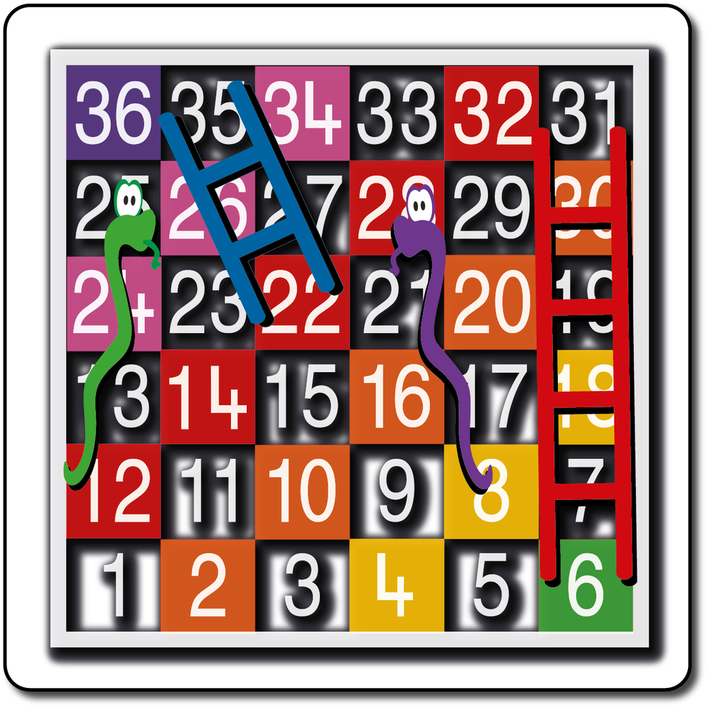 [TMG003-36SH] Snakes & Ladders 1-36 Half Solid