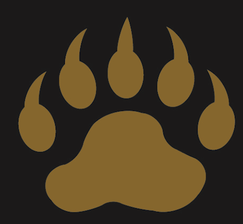 [TMPB300-BR] Bear Print 300mm Brown