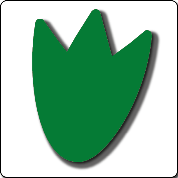 [TMPDI300-G] Dino Print 300mm Dark Green