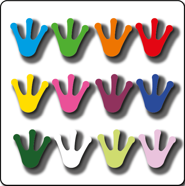 [TMPF300-MC] Frog Print 300mm Mixed Colours