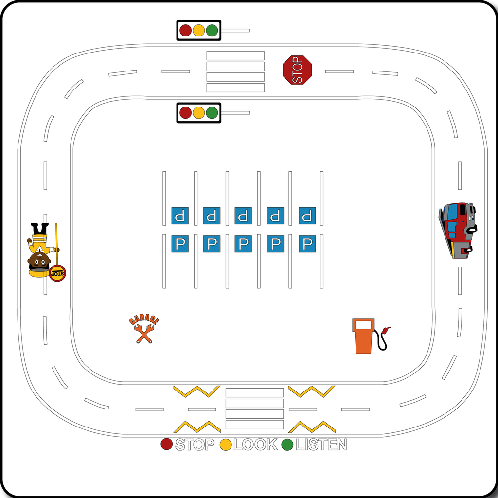 [TMR015-1] Road Track Set 1