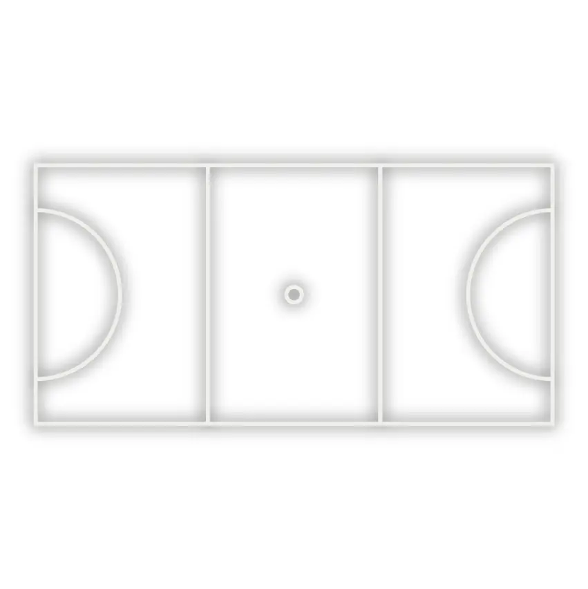 [TMSC004-WS] Netball Court (Small) - White