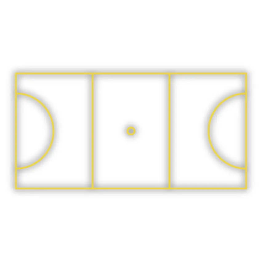 [TMSC004-YS] Netball Court (Small) - Yellow