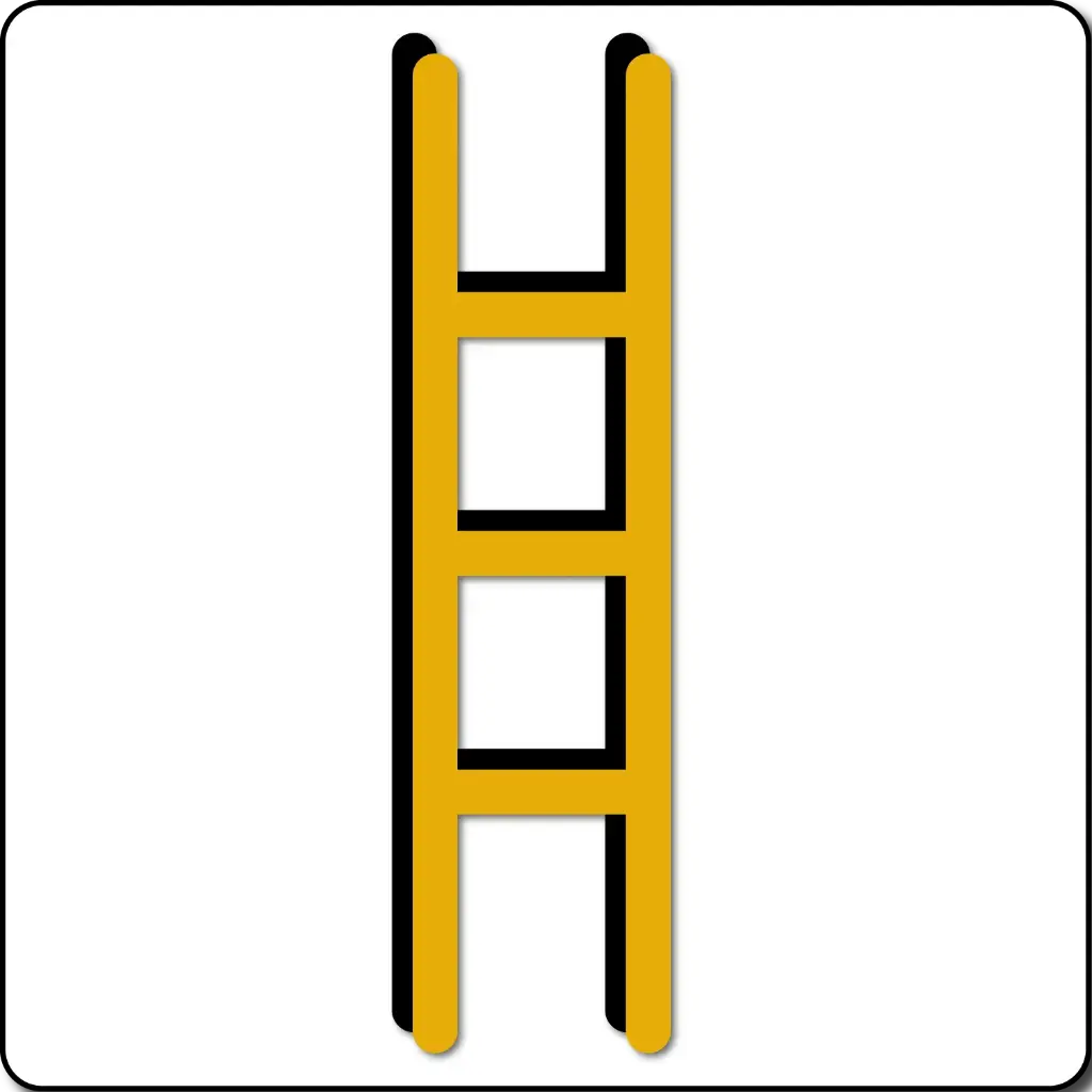 Snakes & Ladders Ladder Yellow