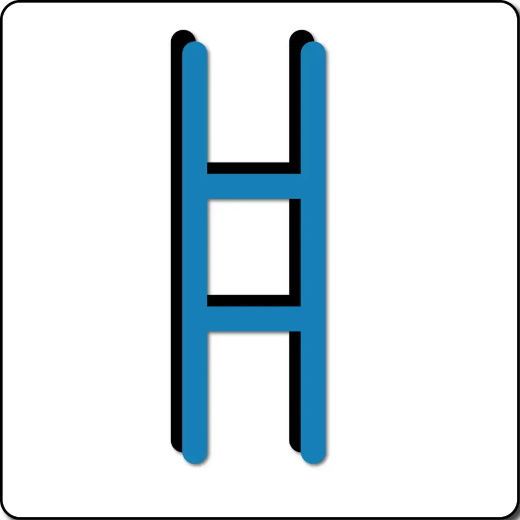 Snakes & Ladders Ladder Blue 