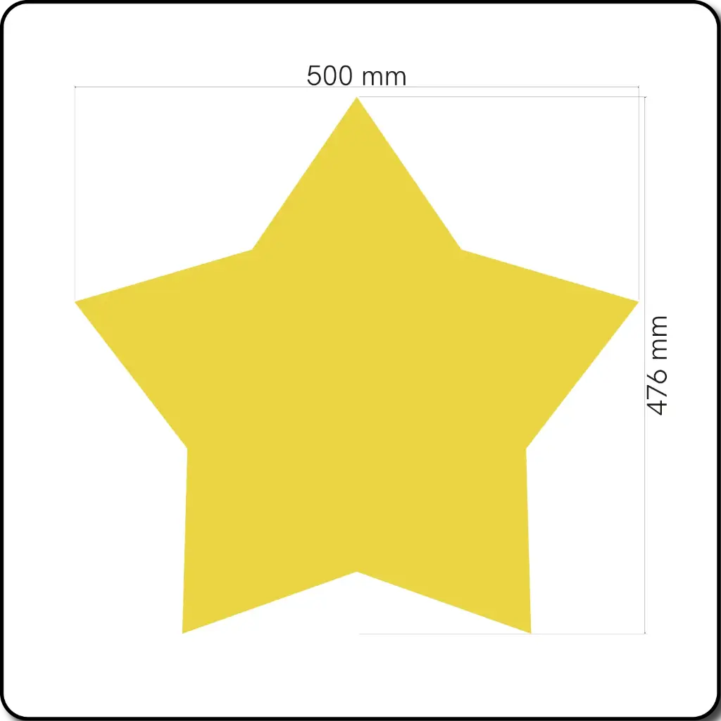 [TMSHA-ST0200] Star - Mixed Colour & Size (200mm)