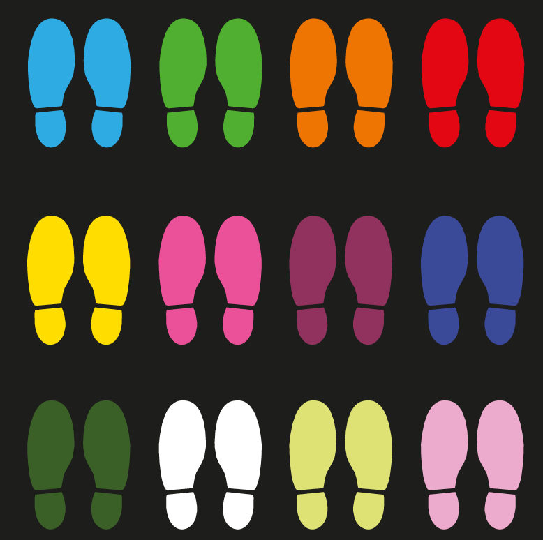 [TMBP300-W] Boot Print 300mm (White)