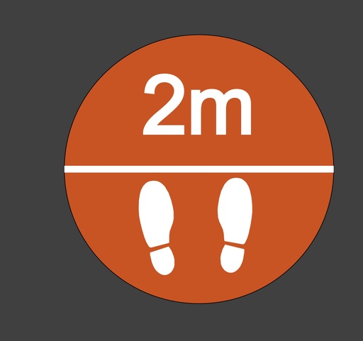 Orange 2m Distance Marker