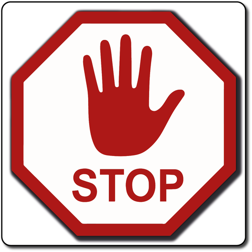 STOP Hand Sign