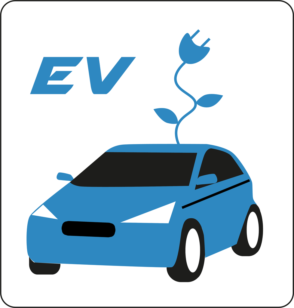 Electric Car Charging Symbol 4