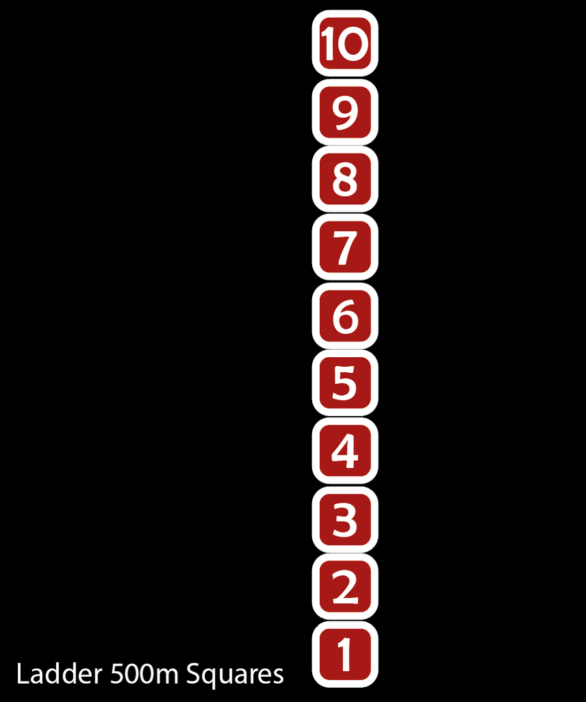 Number Ladder 1-10 Solid