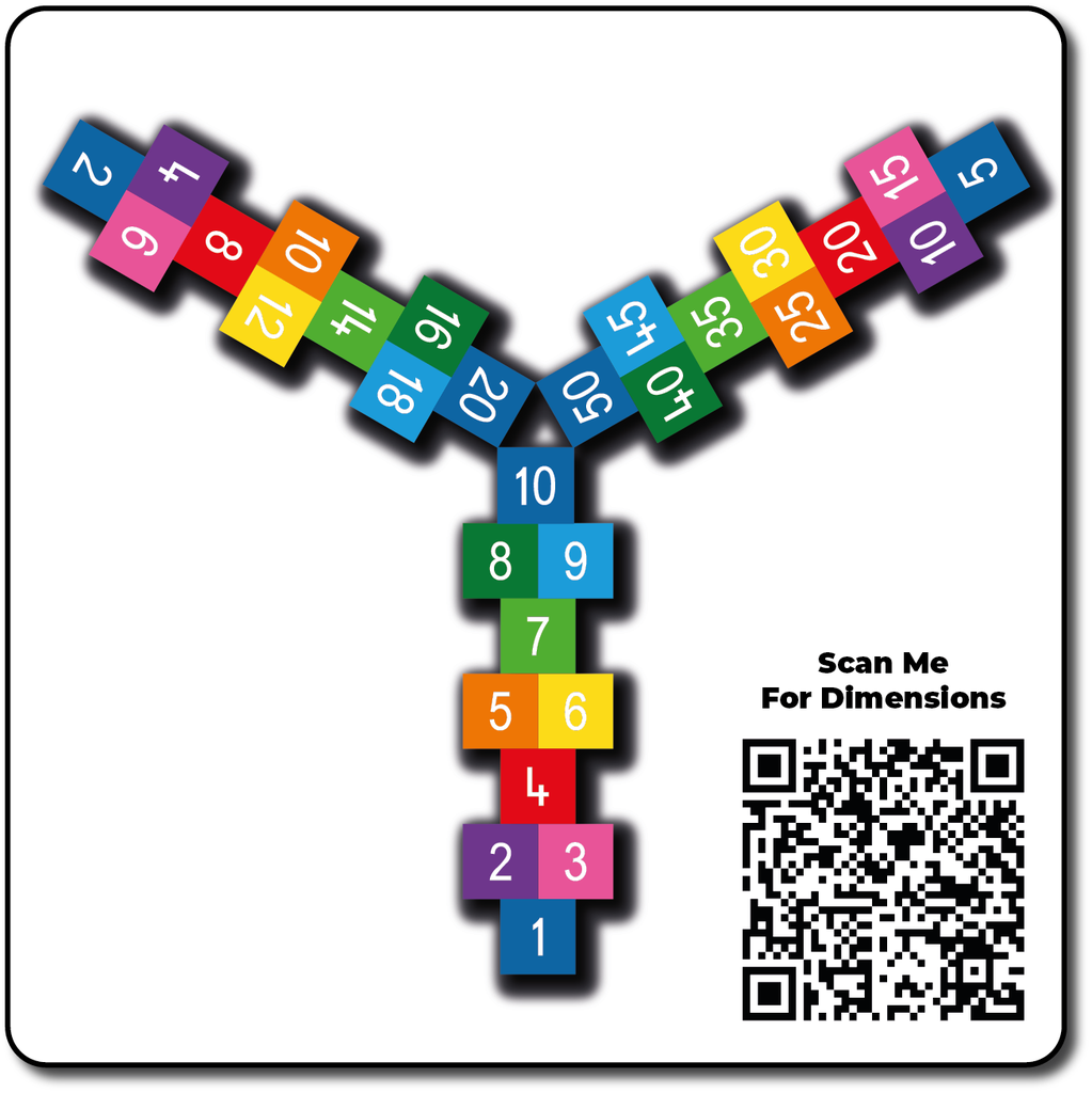 3-Way Hopscotch Large (1's, 2's & 5's)
