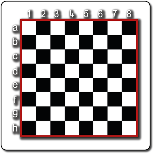 Chessboard Large Full Solid with Coordinates