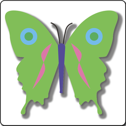 [TMA017-LG] Butterfly - L Green