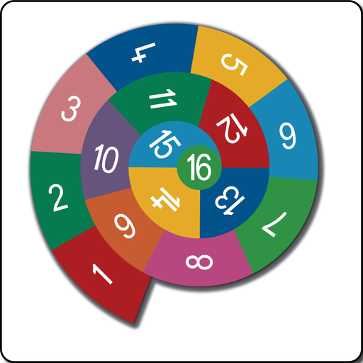 [TME009-16] Number Spiral 1-16