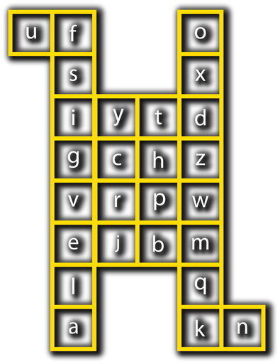[TME013-O] Letter Jump Outline