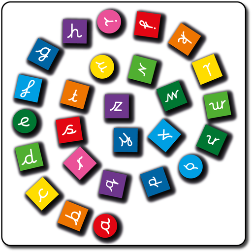 [TME014-AZC] Alphabet Shape Spiral Cursive