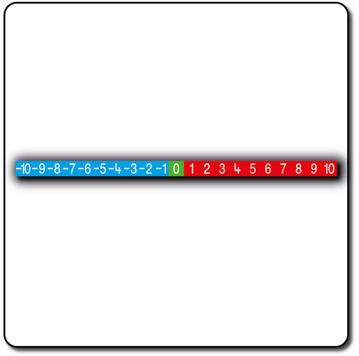 [TME016-10] Number Line -10 to +10