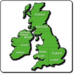 [TME017-UKS] UK Map Small