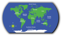 [TME017-W] World Map - Large
