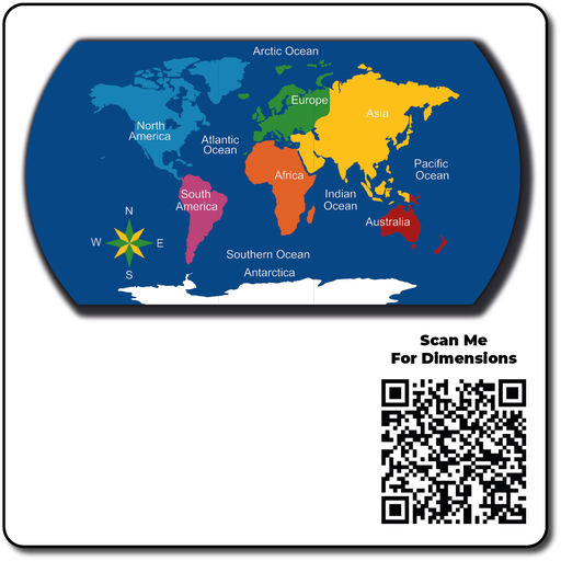 [TME017-WMCSF] Map of the World - Small