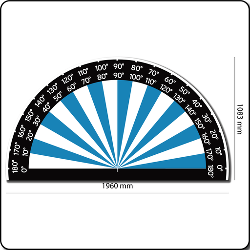 [TME028] Protractor (180 degrees)