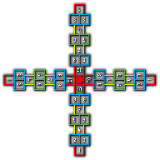 [TMG001-4O] 4-Way Hopscotch Outline