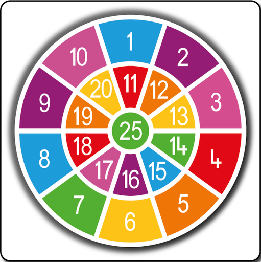 [TMG002-25S] Number Target 1-25