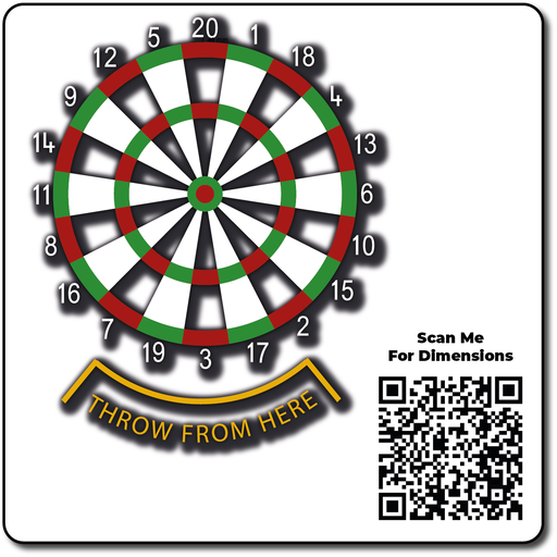 [TMG002-DH] Dartboard Half Solid