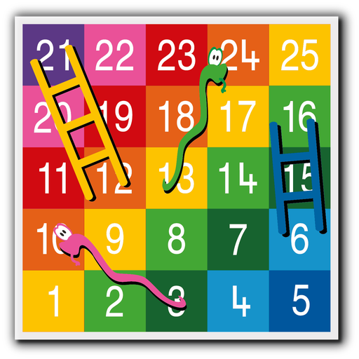 [TMG003-25LF] Snakes & Ladders 1-25 Large Full Solid