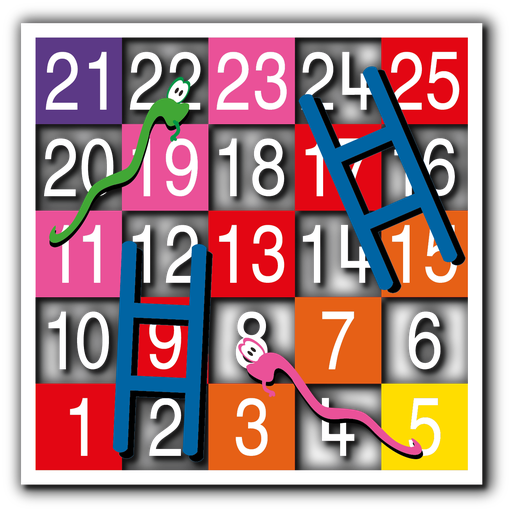[TMG003-25SH] Snakes & Ladders 1-25 Half Solid
